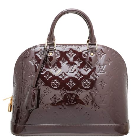 louis vuitton amarante monogram vernis alma pm|louis vuitton alma pm.